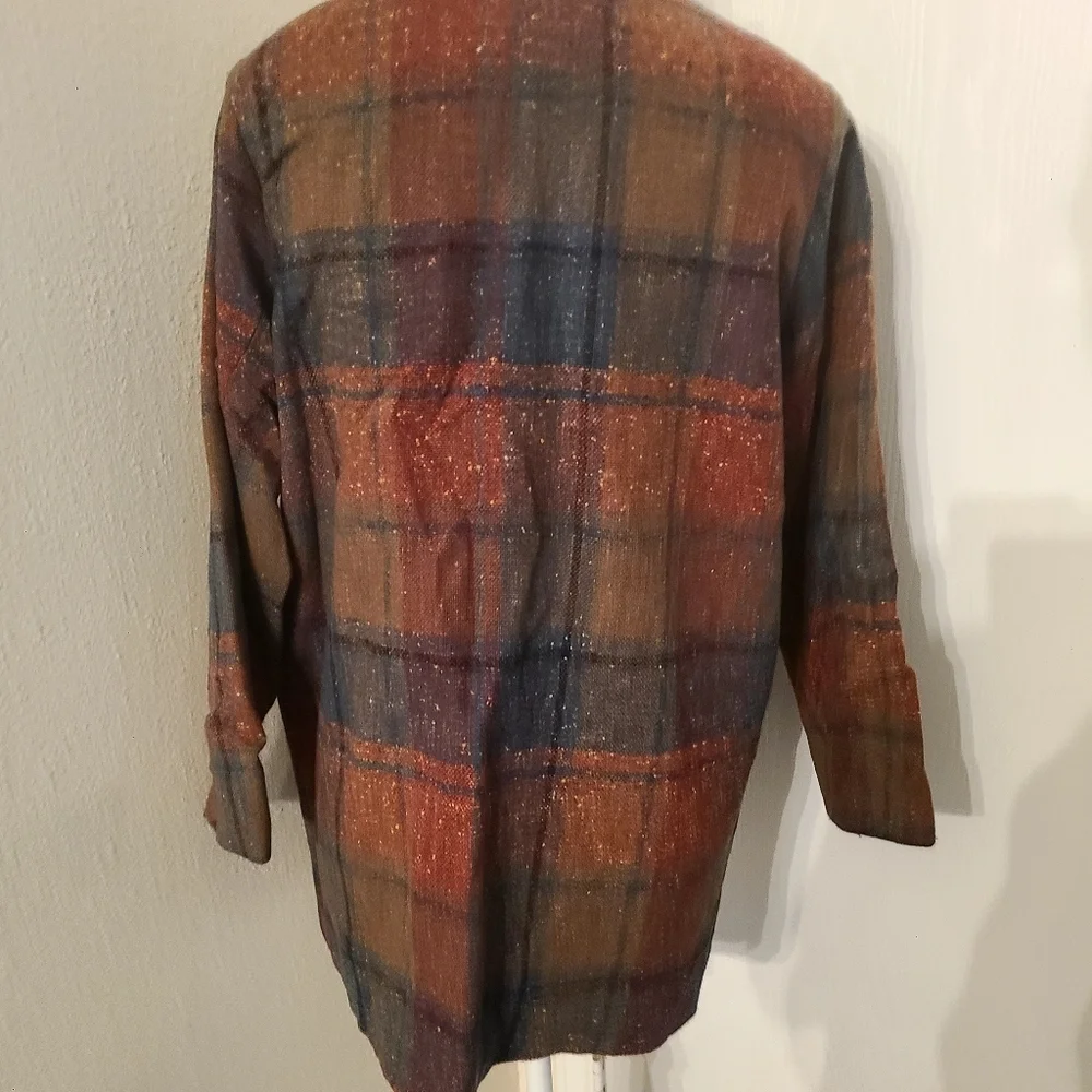 Norton McNaughton Vintage Wool Plaid Jacket size 8 - Picture 5 of 7